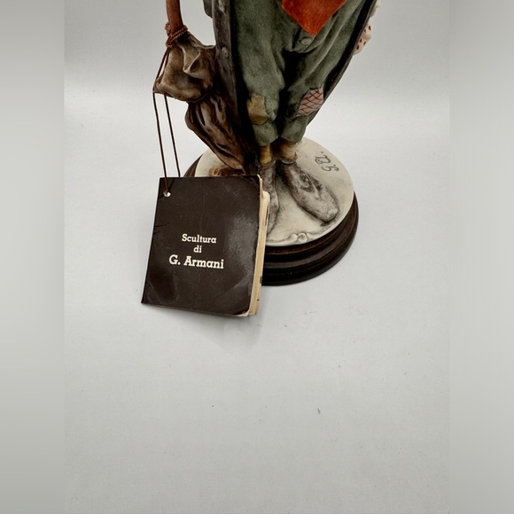 GIUSEPPE ARMANI FIGURINE HOBO CLOWN WITH BALLOONS, 14 1/4" TALL, SIGNED - Picture 4 of 9